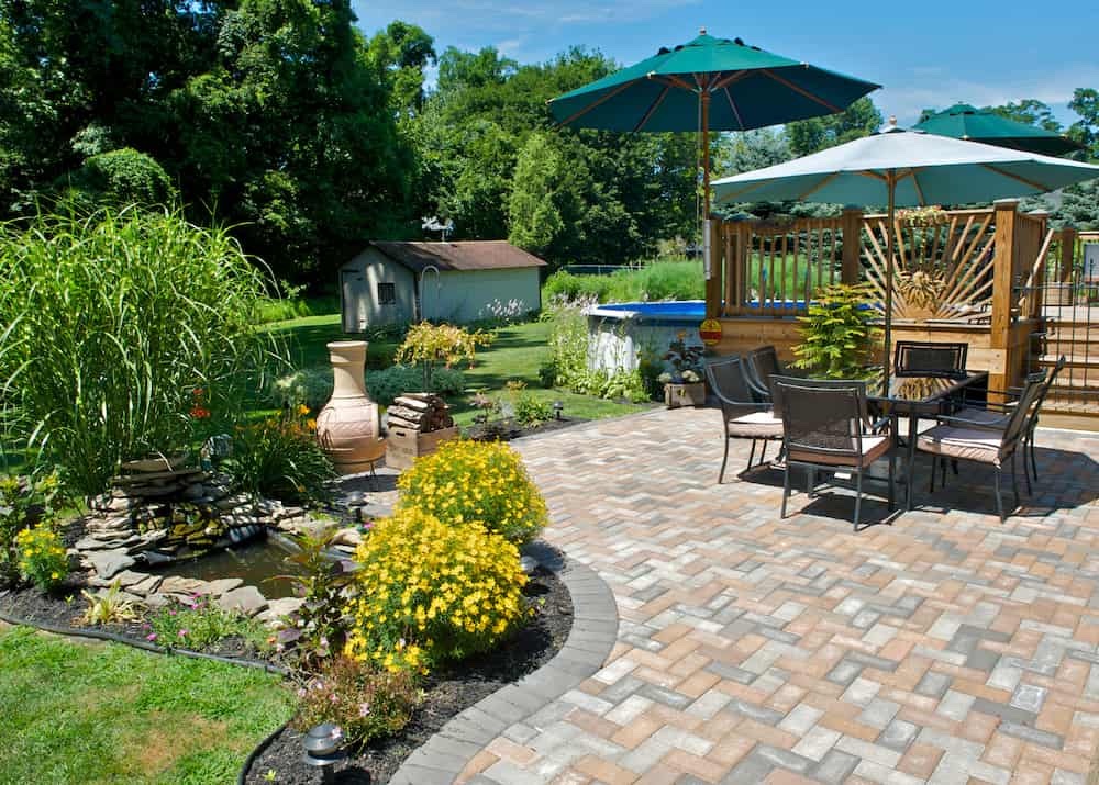 Water feature and garden oasis
